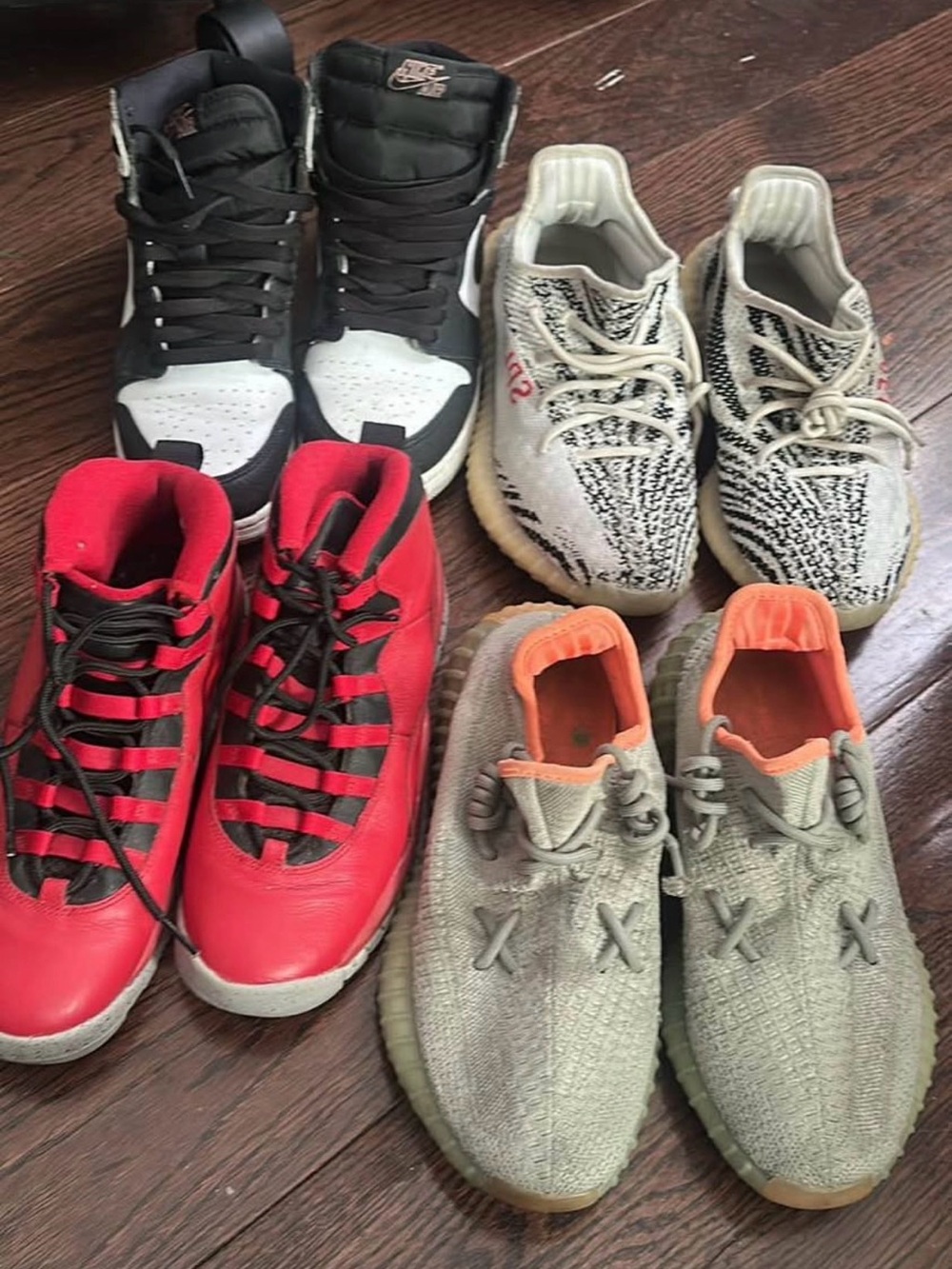 Mixed Sneakers featuring Nike, Adidas Yeezy and Jordans